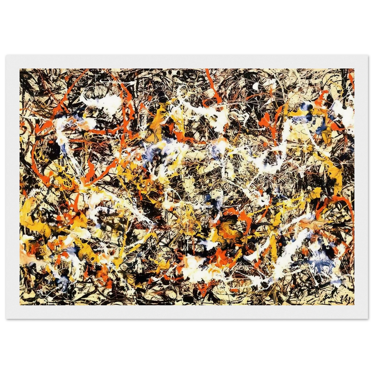 CONVERGENCE 1952 Framed Poster | Jackson Pollock Framed Prints Wall Art | Jackson Pollock Store