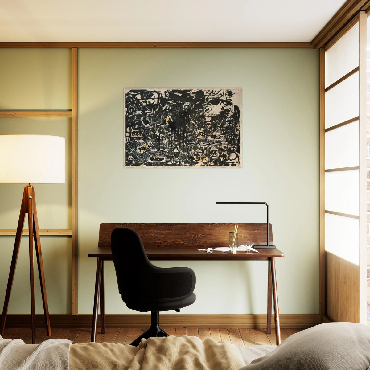 YELLOW ISLANDS Framed Poster | Jackson Pollock Framed Prints Wall Art | Jackson Pollock Store
