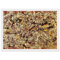 MURAL ON INDIAN RED GROUND 1950 Framed Poster | Jackson Pollock Framed Prints Wall Art | Jackson Pollock Store