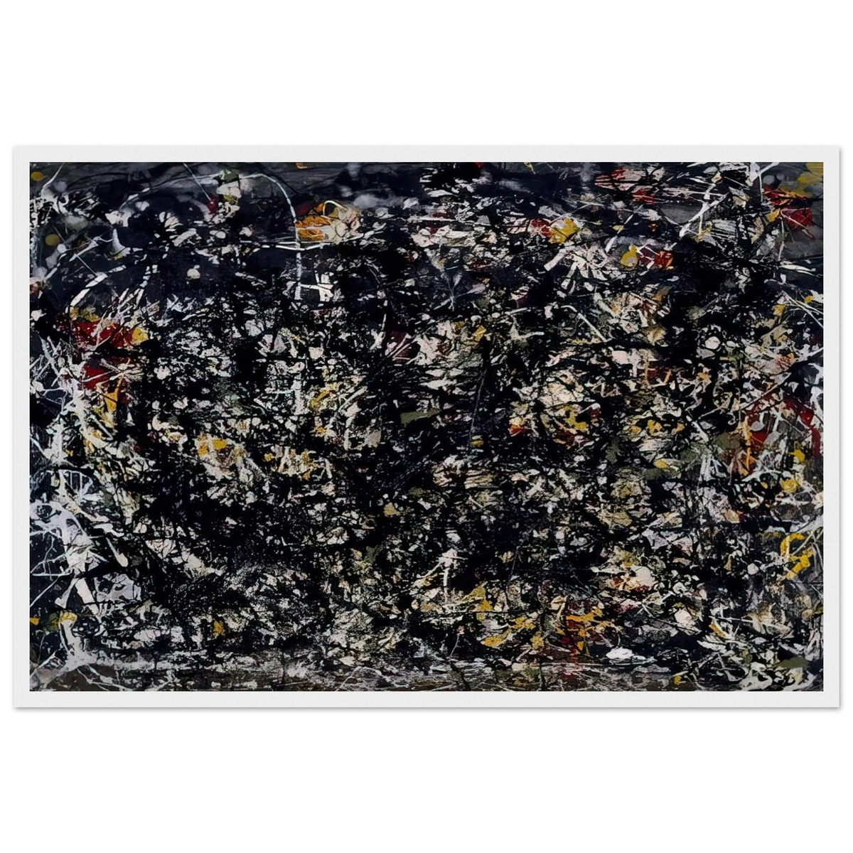 NUMBER 6 1949 Framed Poster | Jackson Pollock Framed Prints Wall Art | Jackson Pollock Store