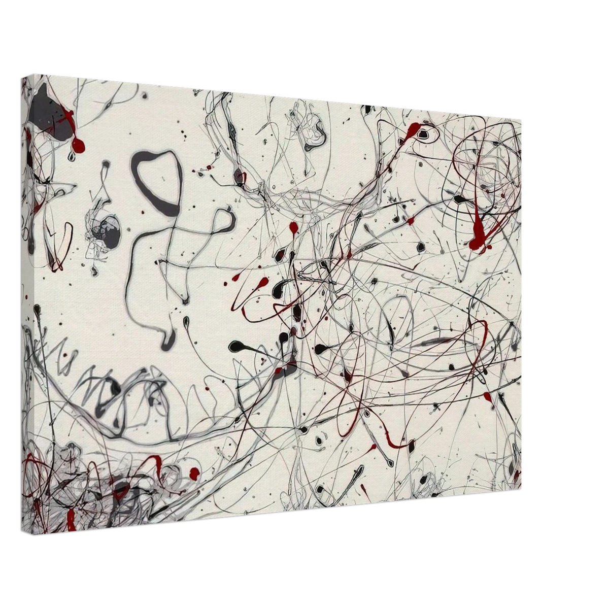 NUMBER 4 GRAY AND RED 1948 Canvas | Jackson Pollock Canvas | Jackson Pollock Store