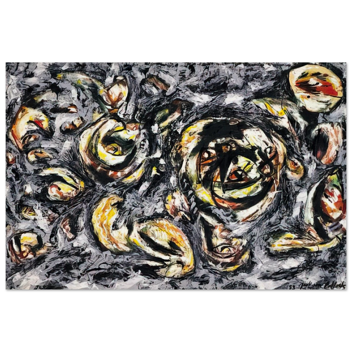 OCEAN GREYNESS 1953 Poster | Jackson Pollock Poster | Jackson Pollock Store