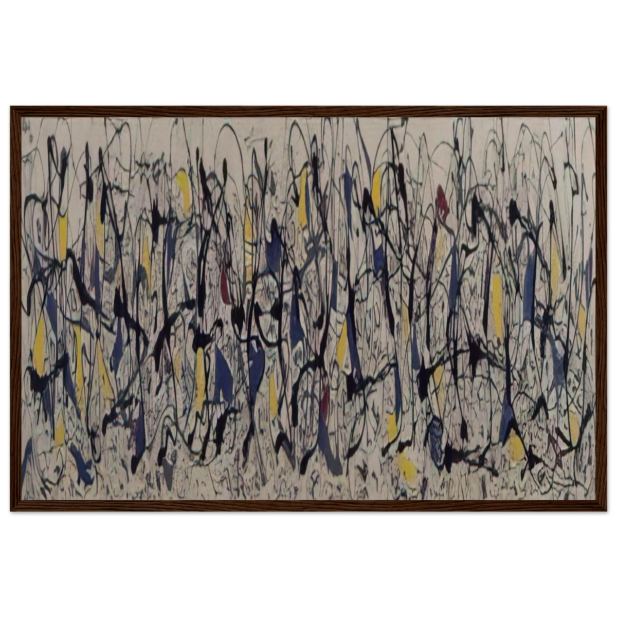 SUMMERTIME NUMBER 9A 1948 Framed Poster | Jackson Pollock Framed Prints Wall Art | Jackson Pollock Store