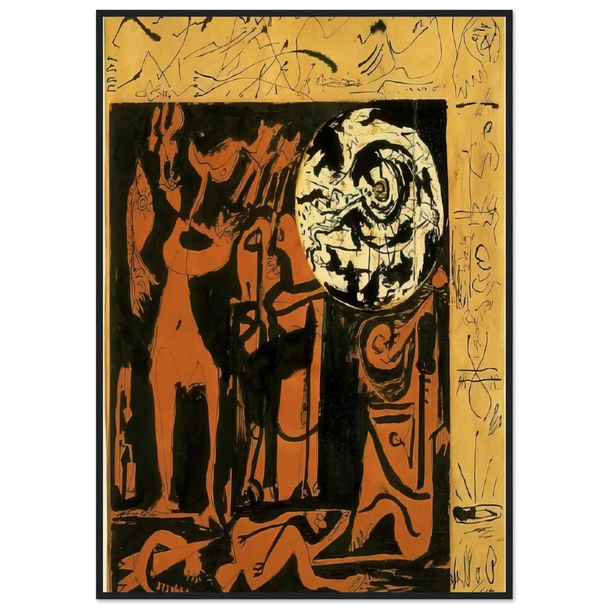 UNTITLED 3 Framed Poster | Jackson Pollock Framed Prints Wall Art | Jackson Pollock Store