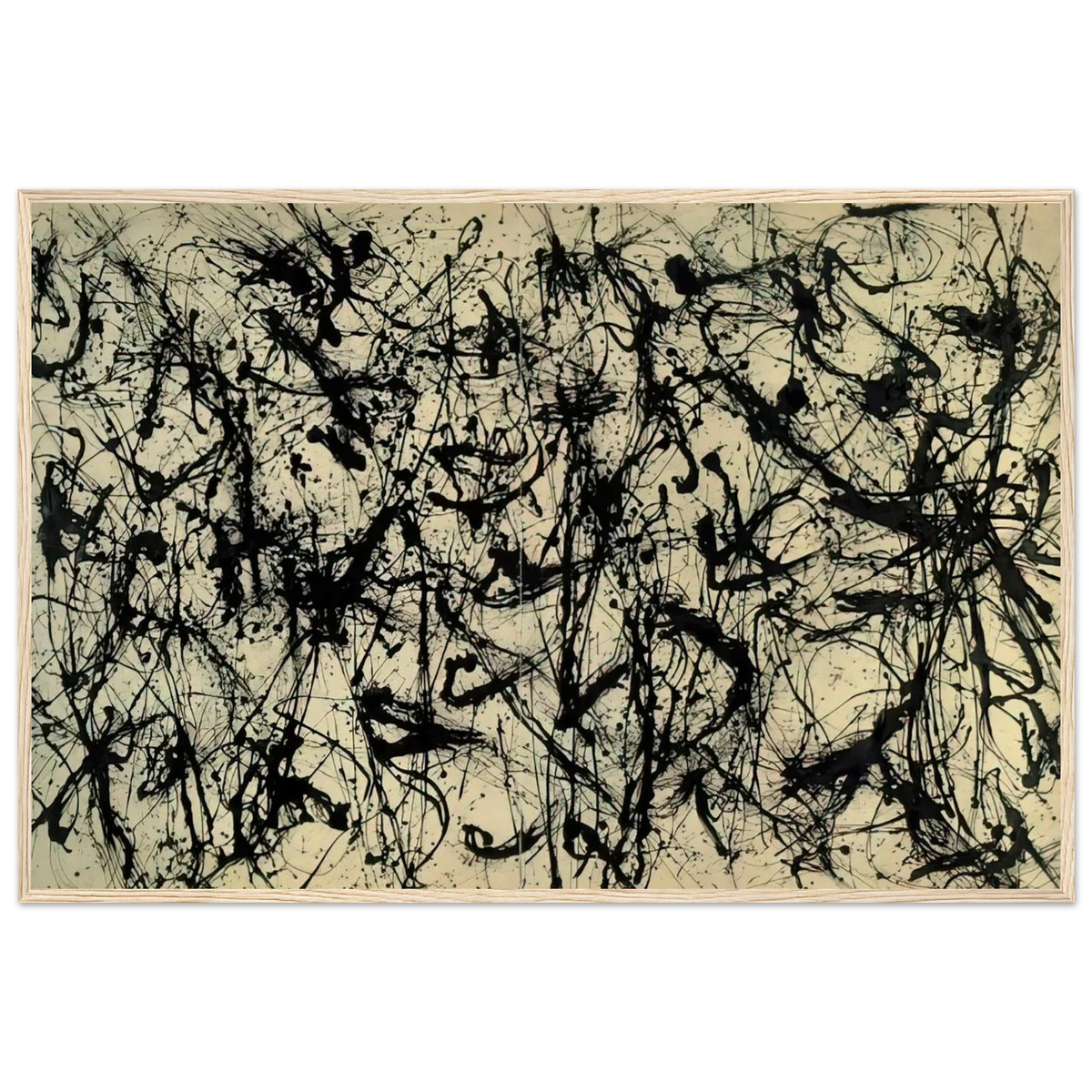 NUMBER 32 1950 Framed Poster | Jackson Pollock Framed Prints Wall Art | Jackson Pollock Store