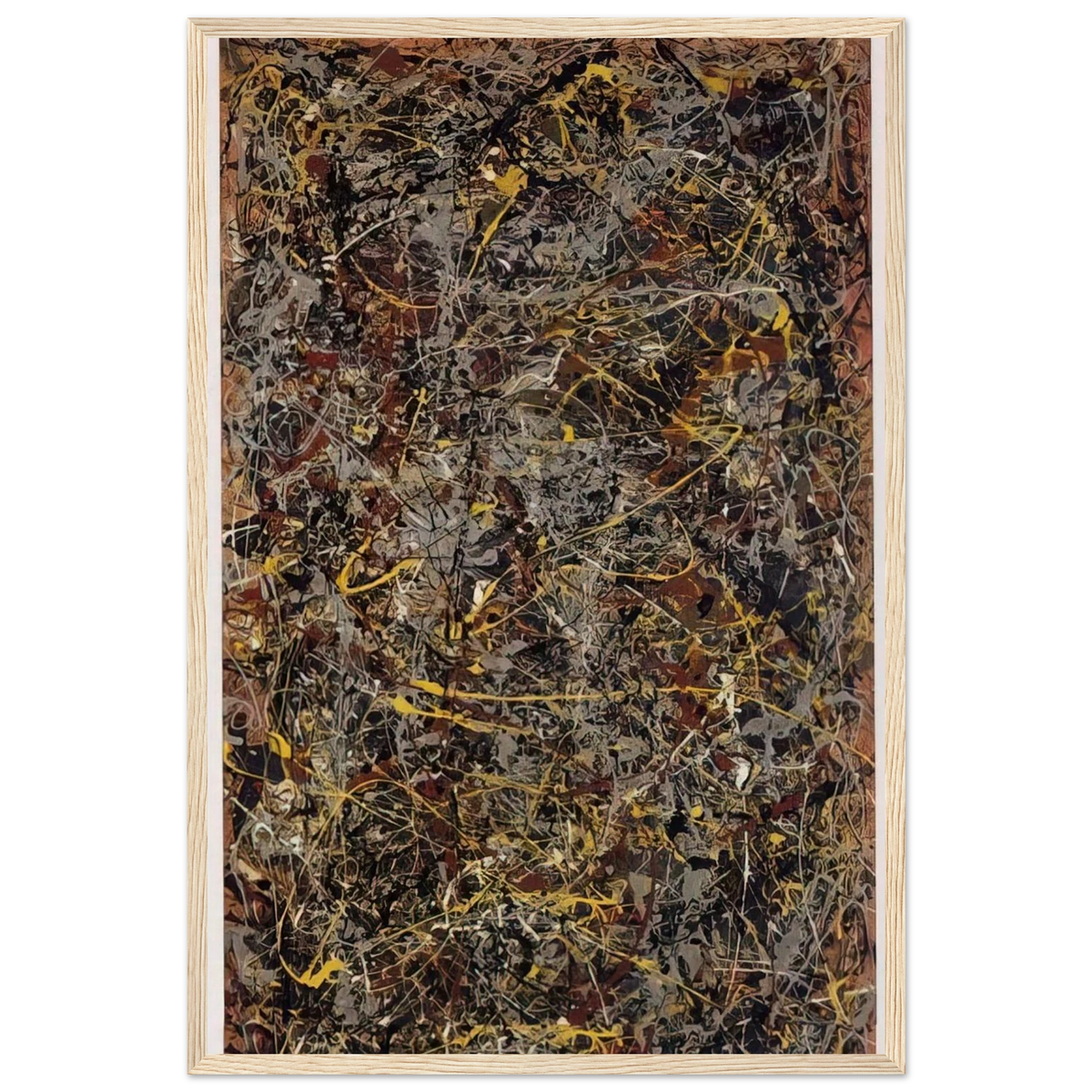NUMBER 5 1948 1 Framed Poster | Jackson Pollock Framed Prints Wall Art | Jackson Pollock Store