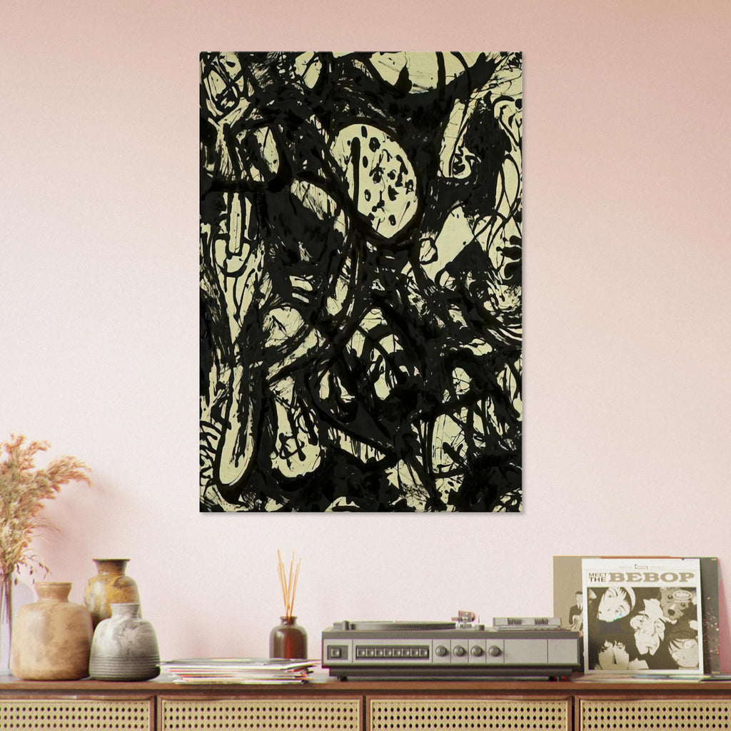 BLACK WHITE NUMBER 20 1951 Canvas | Jackson Pollock Canvas | Jackson Pollock Store