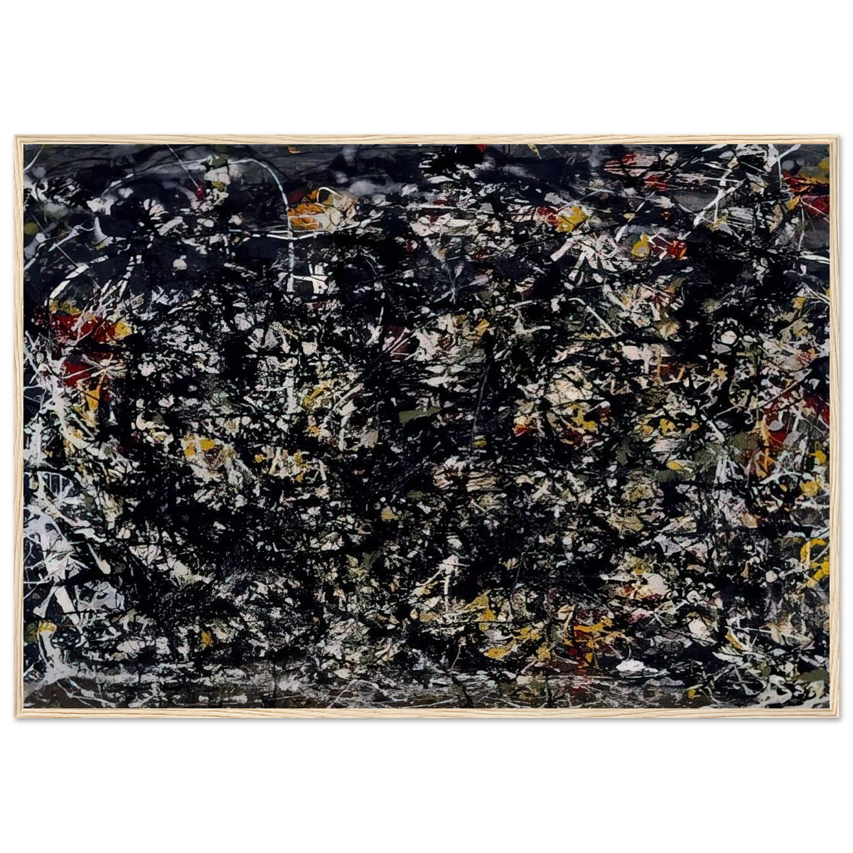NUMBER 6 1949 Framed Poster | Jackson Pollock Framed Prints Wall Art | Jackson Pollock Store
