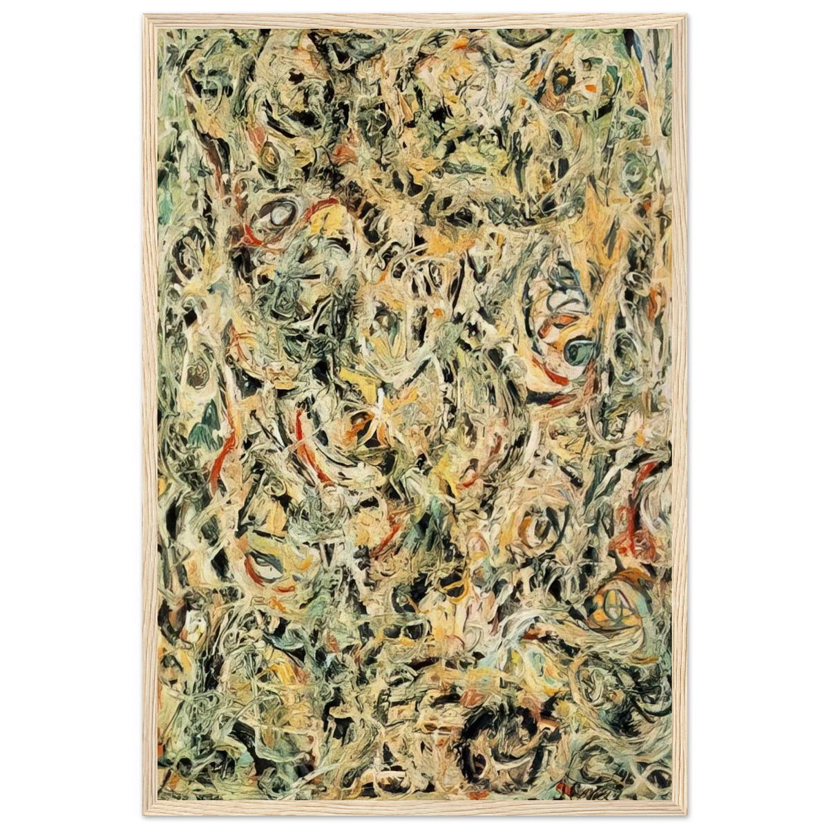 EYES IN THE HEAT 1946 Framed Poster | Jackson Pollock Framed Prints Wall Art | Jackson Pollock Store
