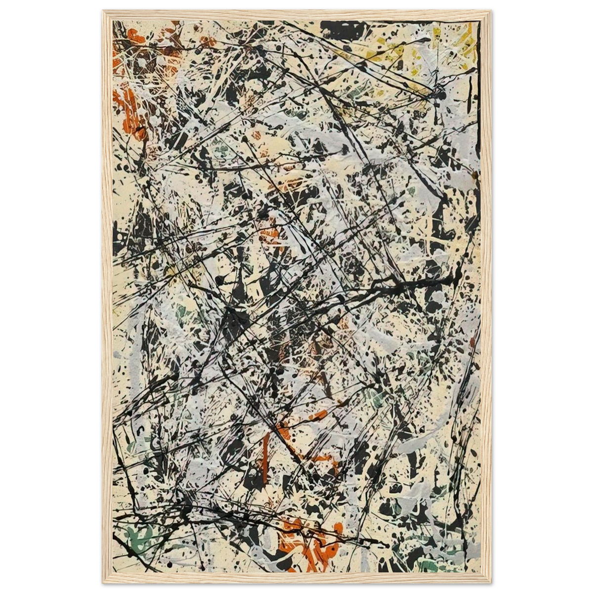 NUMBER 32 1947 Framed Poster | Jackson Pollock Framed Prints Wall Art | Jackson Pollock Store