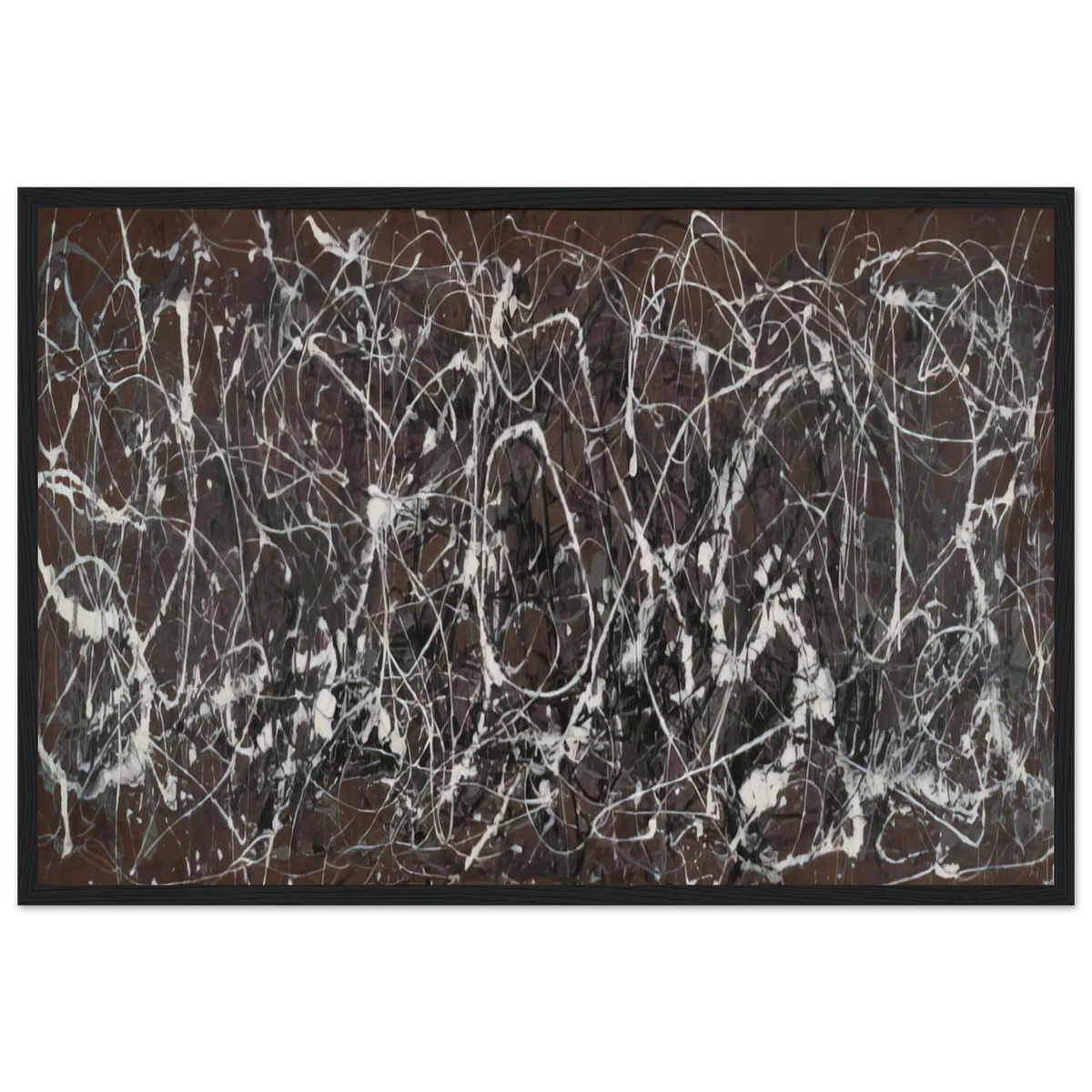 NUMBER 13A ARABESQUE 1948 Framed Poster | Jackson Pollock Framed Prints Wall Art | Jackson Pollock Store