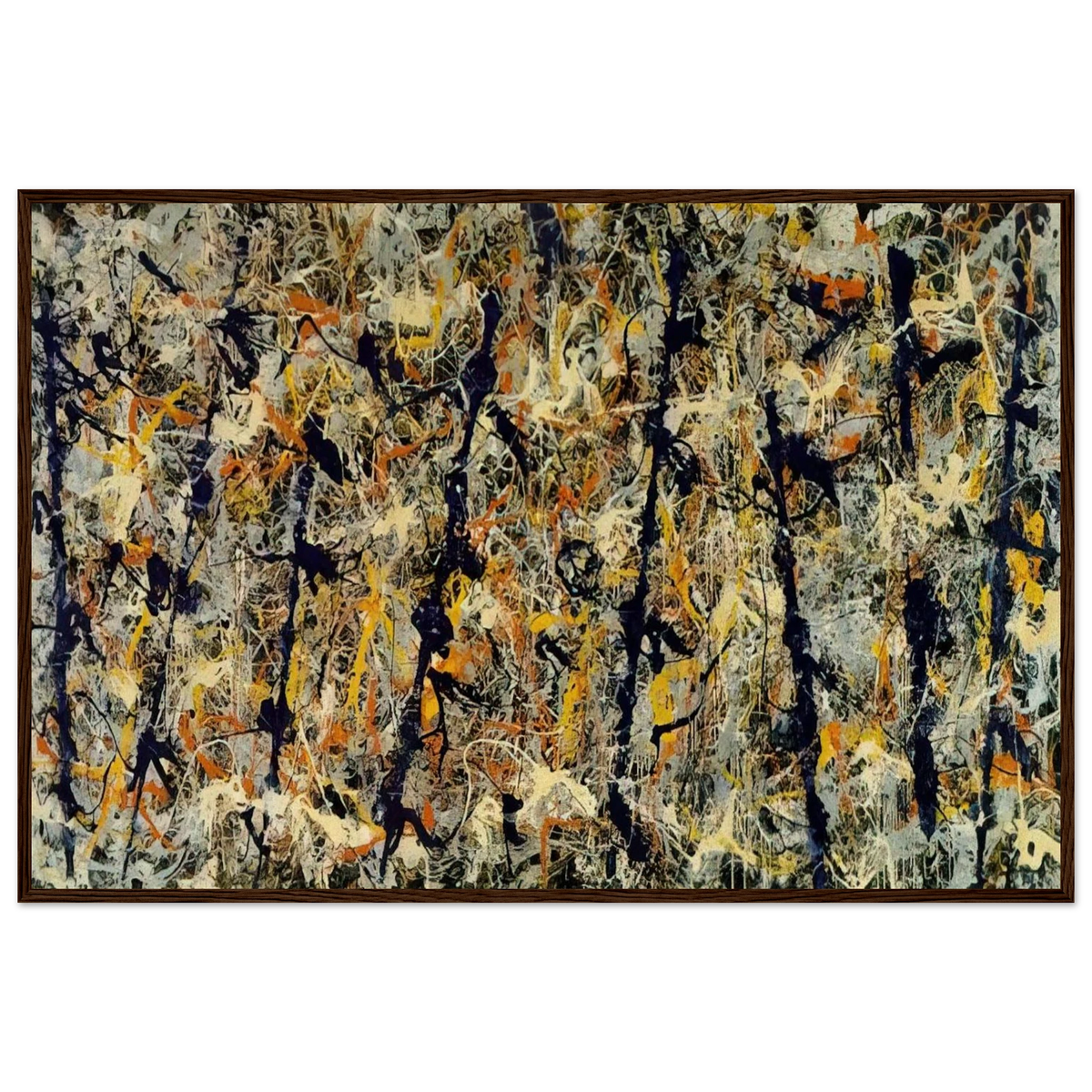BLUE POLES NUMBER 11 1952 1 Framed Poster | Jackson Pollock Framed Prints Wall Art | Jackson Pollock Store
