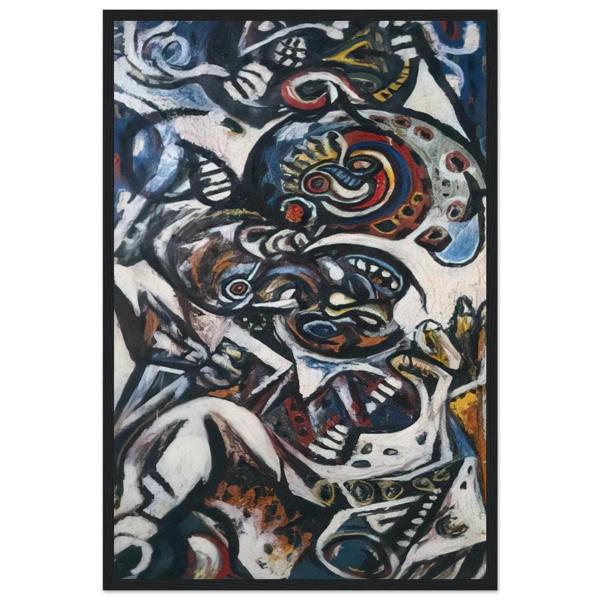BIRTH Framed Poster | Jackson Pollock Framed Prints Wall Art | Jackson Pollock Store