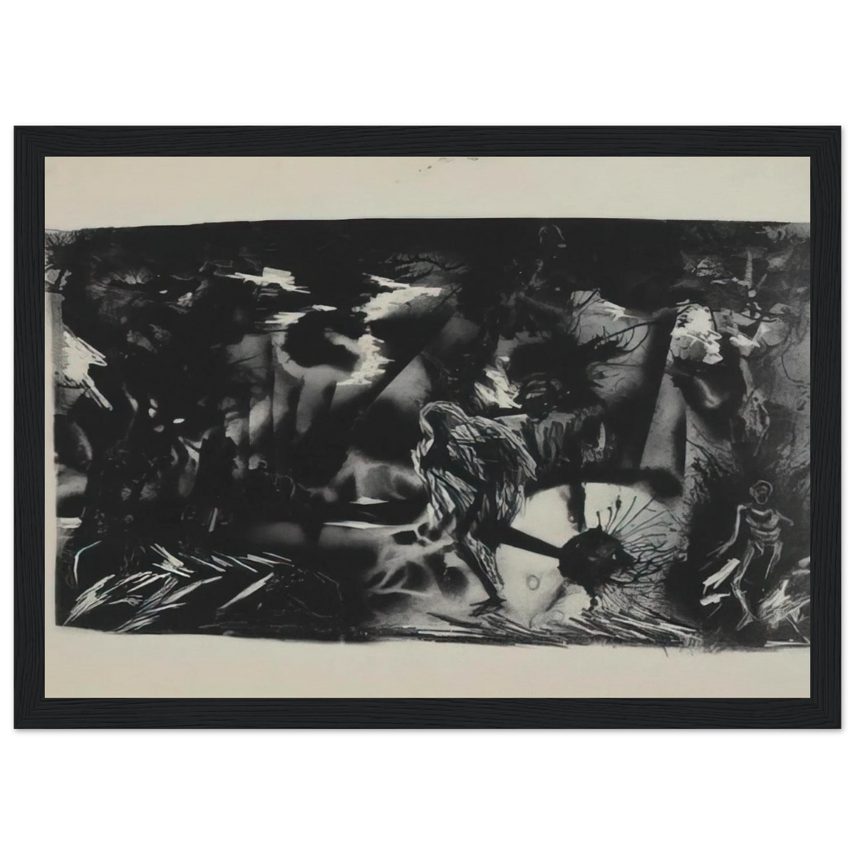 FIGURES IN A LANDSCAPE Framed Poster | Jackson Pollock Framed Prints Wall Art | Jackson Pollock Store