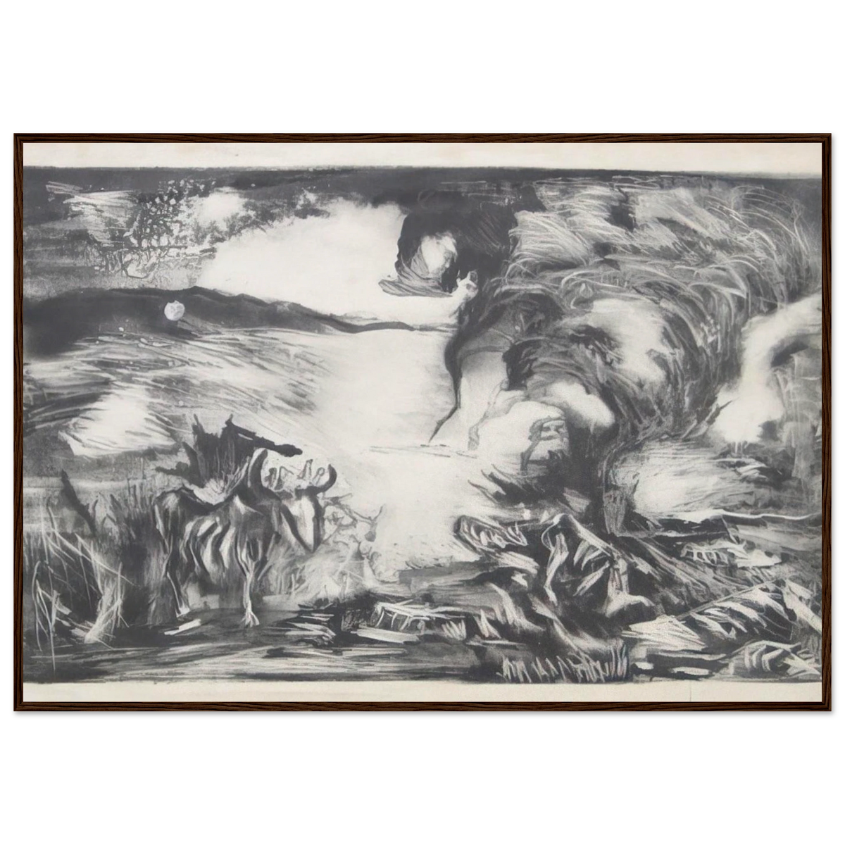 LANDSCAPE WITH STEER 1937 1 Framed Poster | Jackson Pollock Framed Prints Wall Art | Jackson Pollock Store