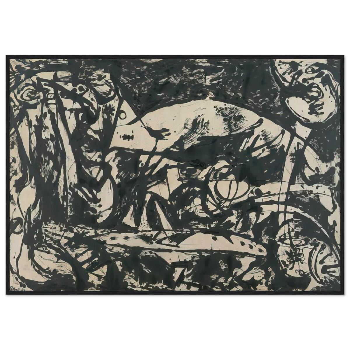NUMBER 14 Framed Poster | Jackson Pollock Framed Prints Wall Art | Jackson Pollock Store