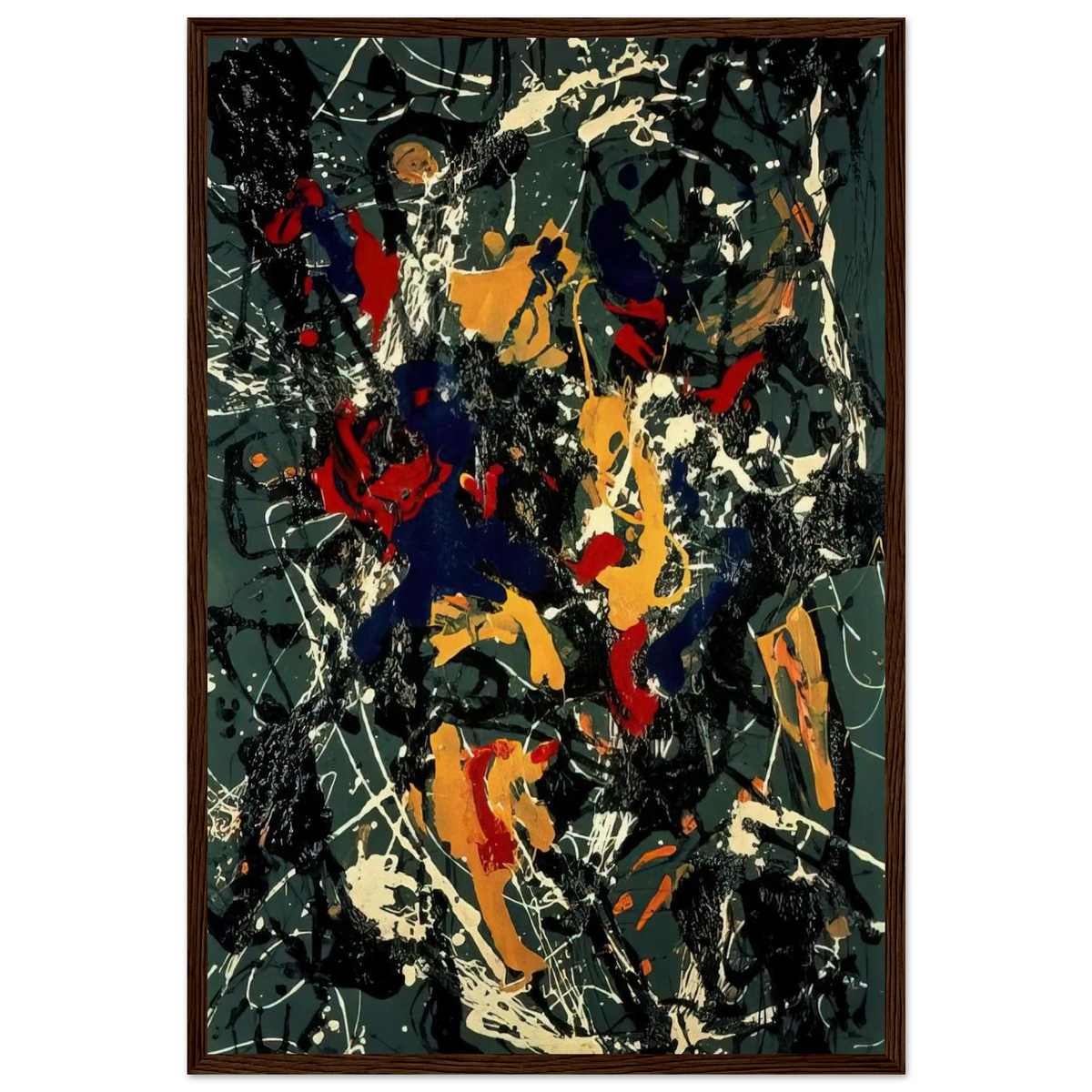 NUMBER 3 1948 Framed Poster | Jackson Pollock Framed Prints Wall Art | Jackson Pollock Store