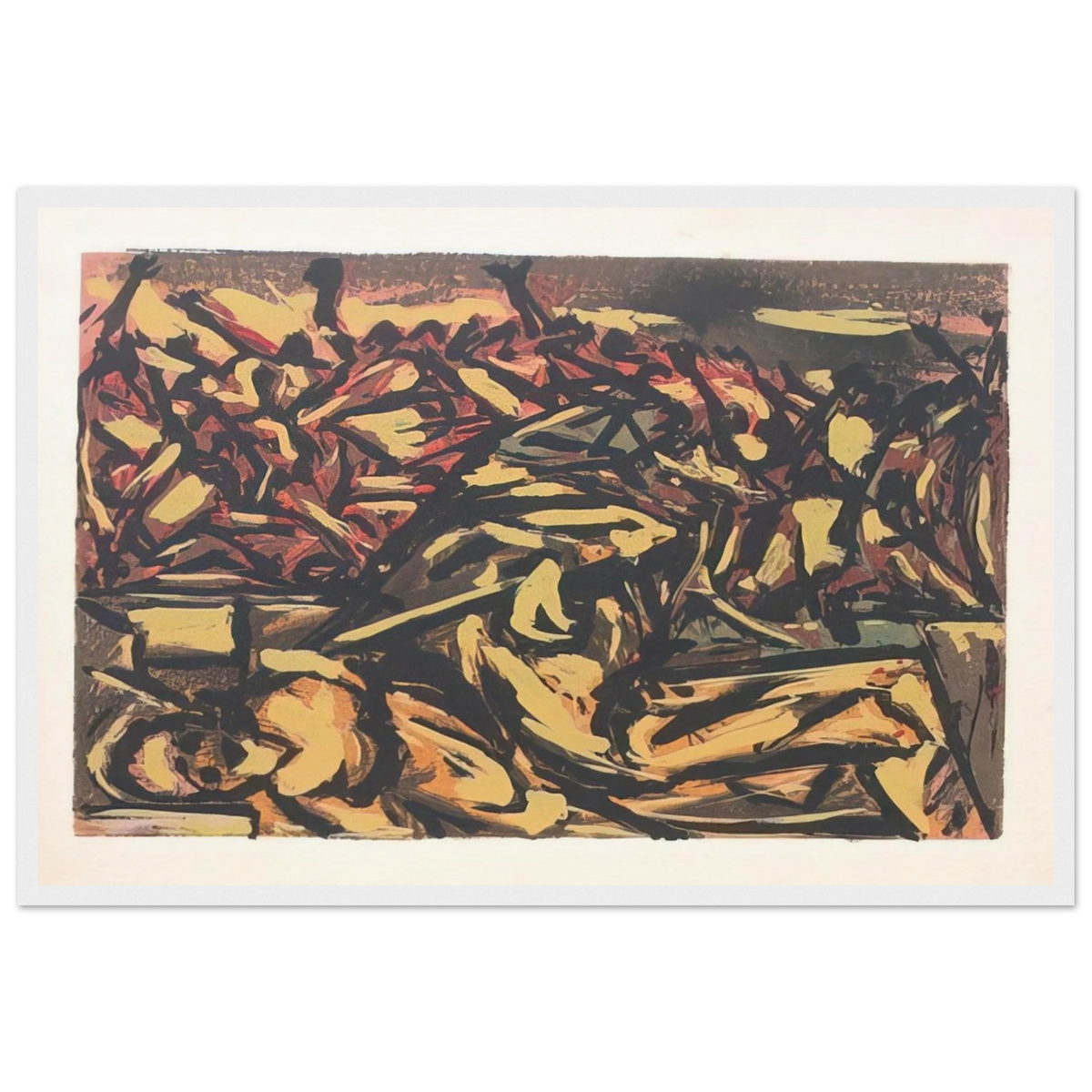 UNTITLED 1941 1 Framed Poster | Jackson Pollock Framed Prints Wall Art | Jackson Pollock Store