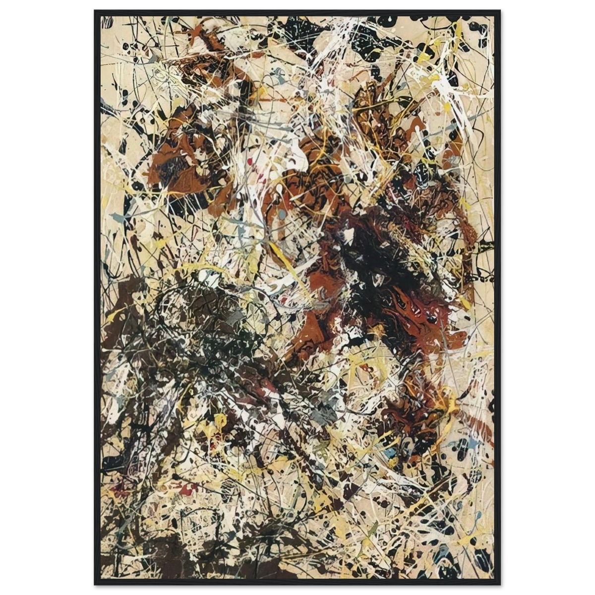 NUMBER 12 1949 Framed Poster | Jackson Pollock Framed Prints Wall Art | Jackson Pollock Store