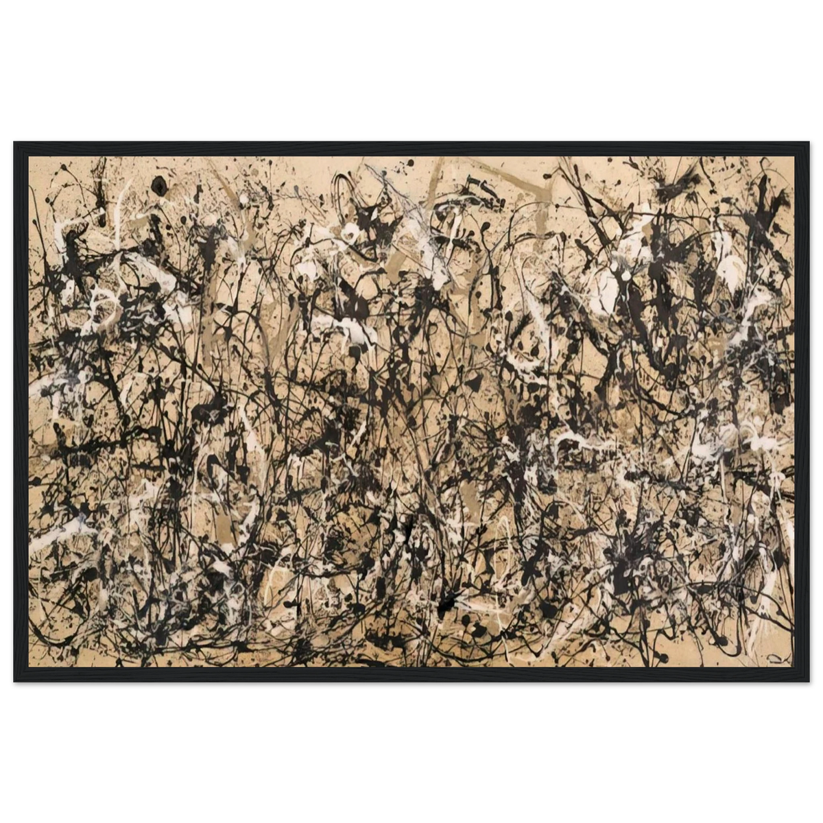 AUTUMN RHYTHM NUMBER 30 1950 Framed Poster | Jackson Pollock Framed Prints Wall Art | Jackson Pollock Store