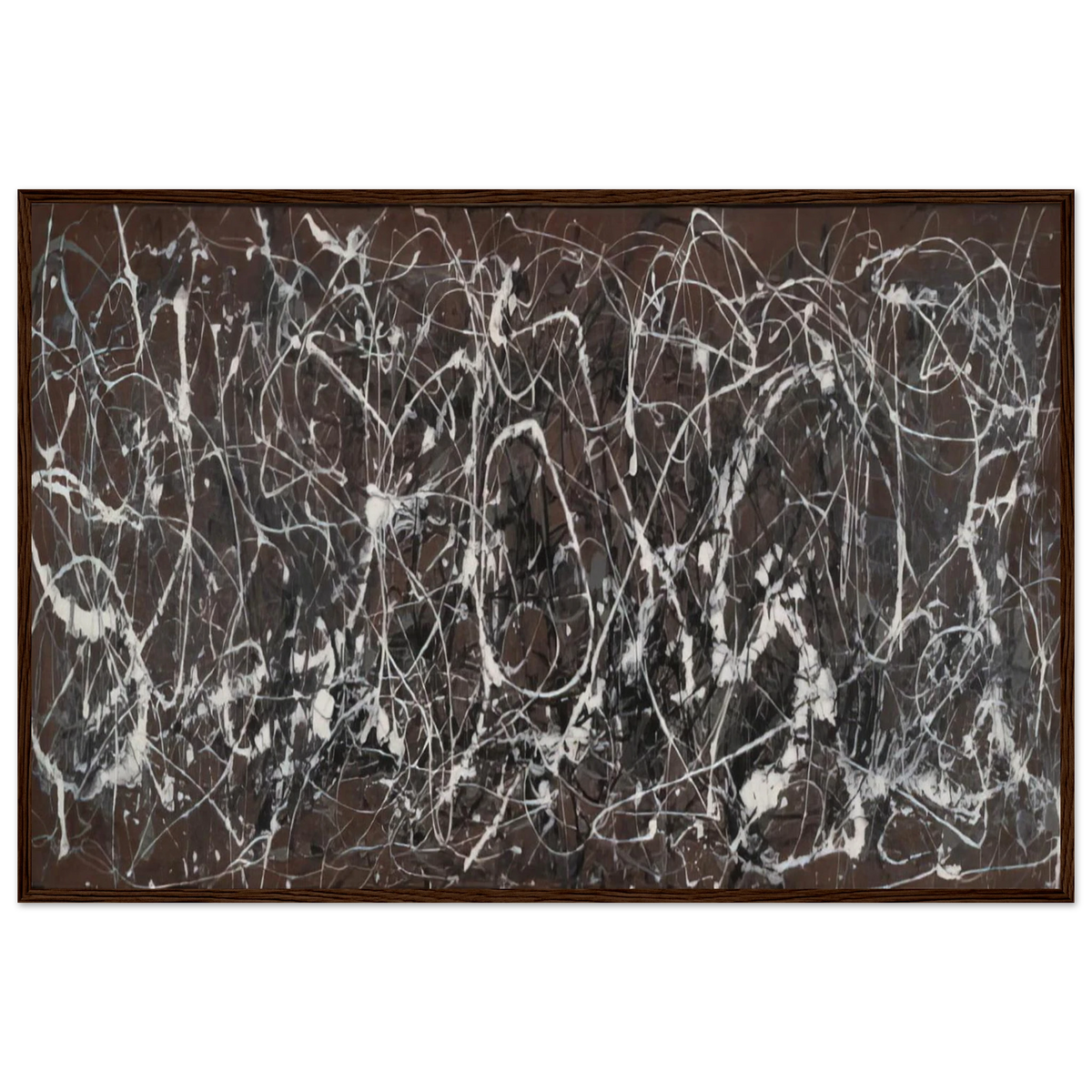 NUMBER 13A ARABESQUE 1948 Framed Poster | Jackson Pollock Framed Prints Wall Art | Jackson Pollock Store