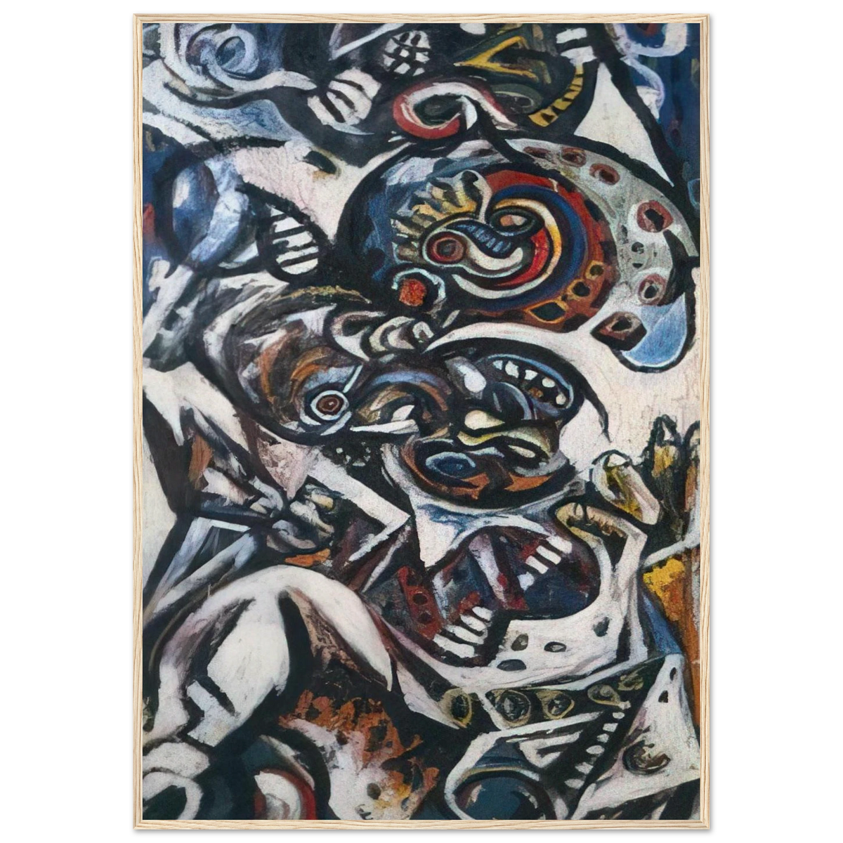 BIRTH Framed Poster | Jackson Pollock Framed Prints Wall Art | Jackson Pollock Store