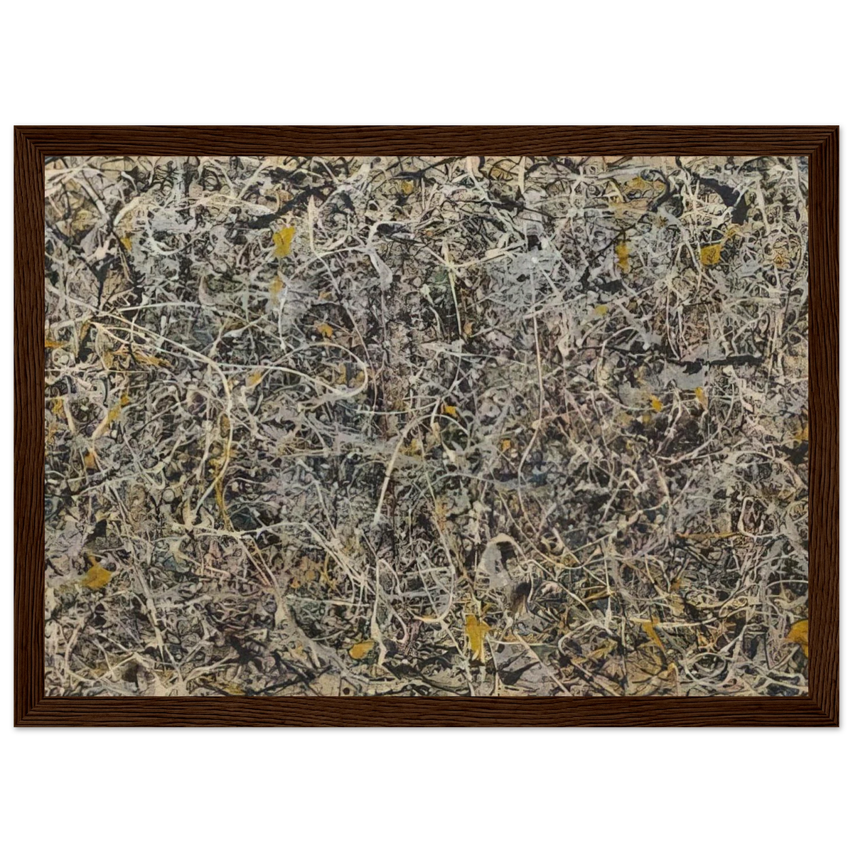 NUMBER 1 Framed Poster | Jackson Pollock Framed Prints Wall Art | Jackson Pollock Store