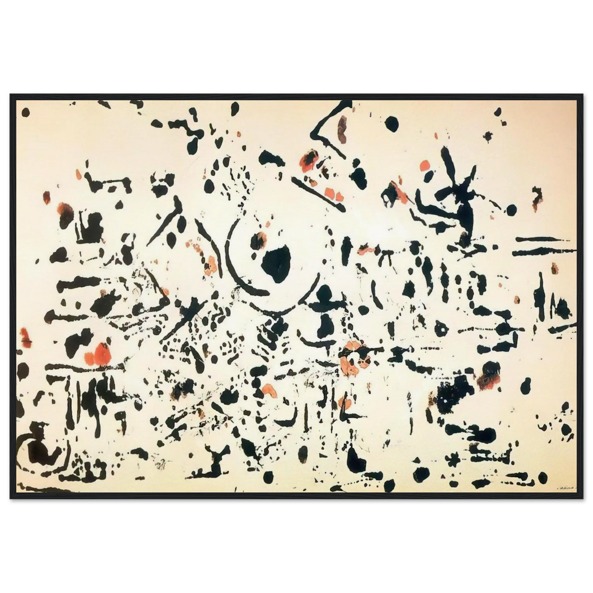 UNTITLED 1951 Framed Poster | Jackson Pollock Framed Prints Wall Art | Jackson Pollock Store