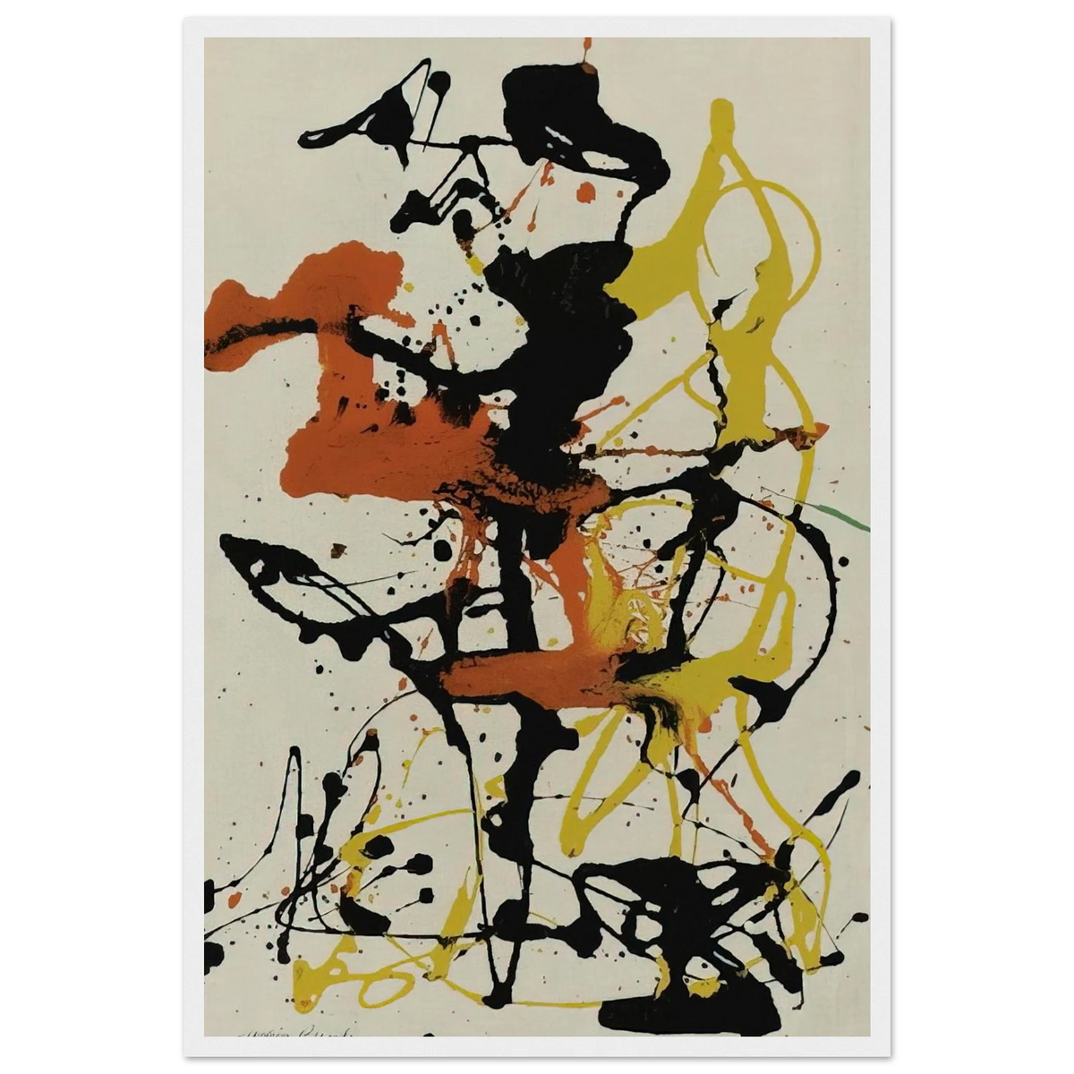 NUMBER 26 1949 Framed Poster | Jackson Pollock Framed Prints Wall Art | Jackson Pollock Store