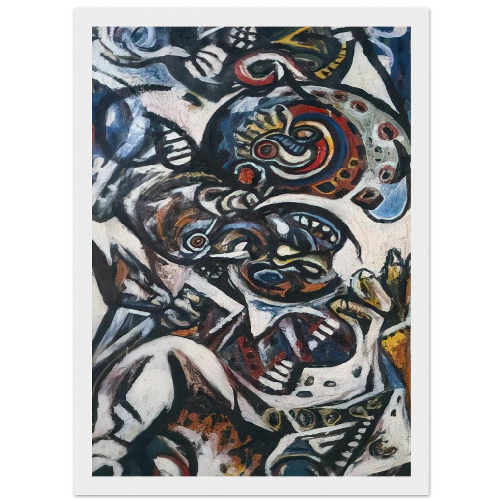 BIRTH Framed Poster | Jackson Pollock Framed Prints Wall Art | Jackson Pollock Store