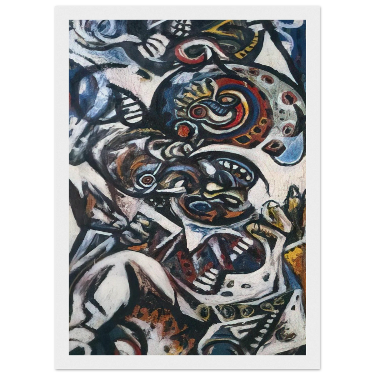 BIRTH Framed Poster | Jackson Pollock Framed Prints Wall Art | Jackson Pollock Store