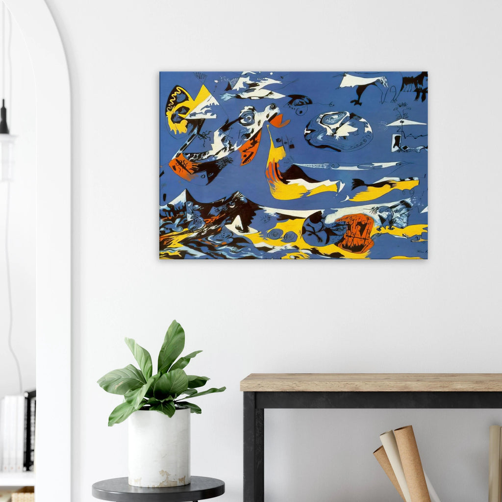 BLUE MOBY DICK Canvas | Jackson Pollock Canvas | Jackson Pollock Store