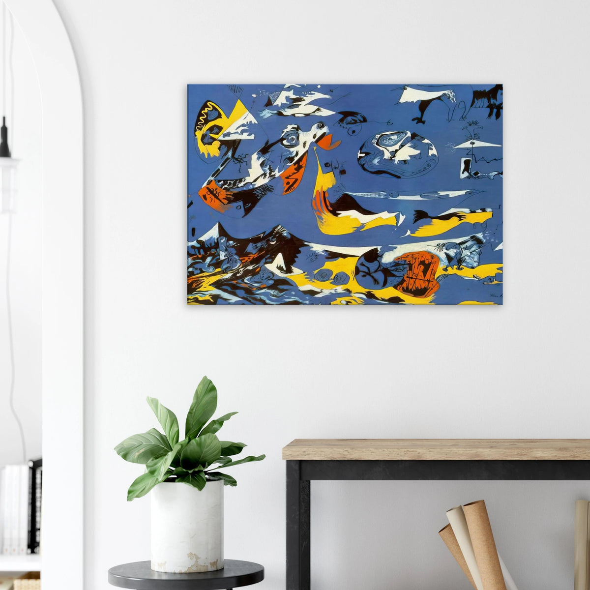 BLUE MOBY DICK Canvas | Jackson Pollock Canvas | Jackson Pollock Store
