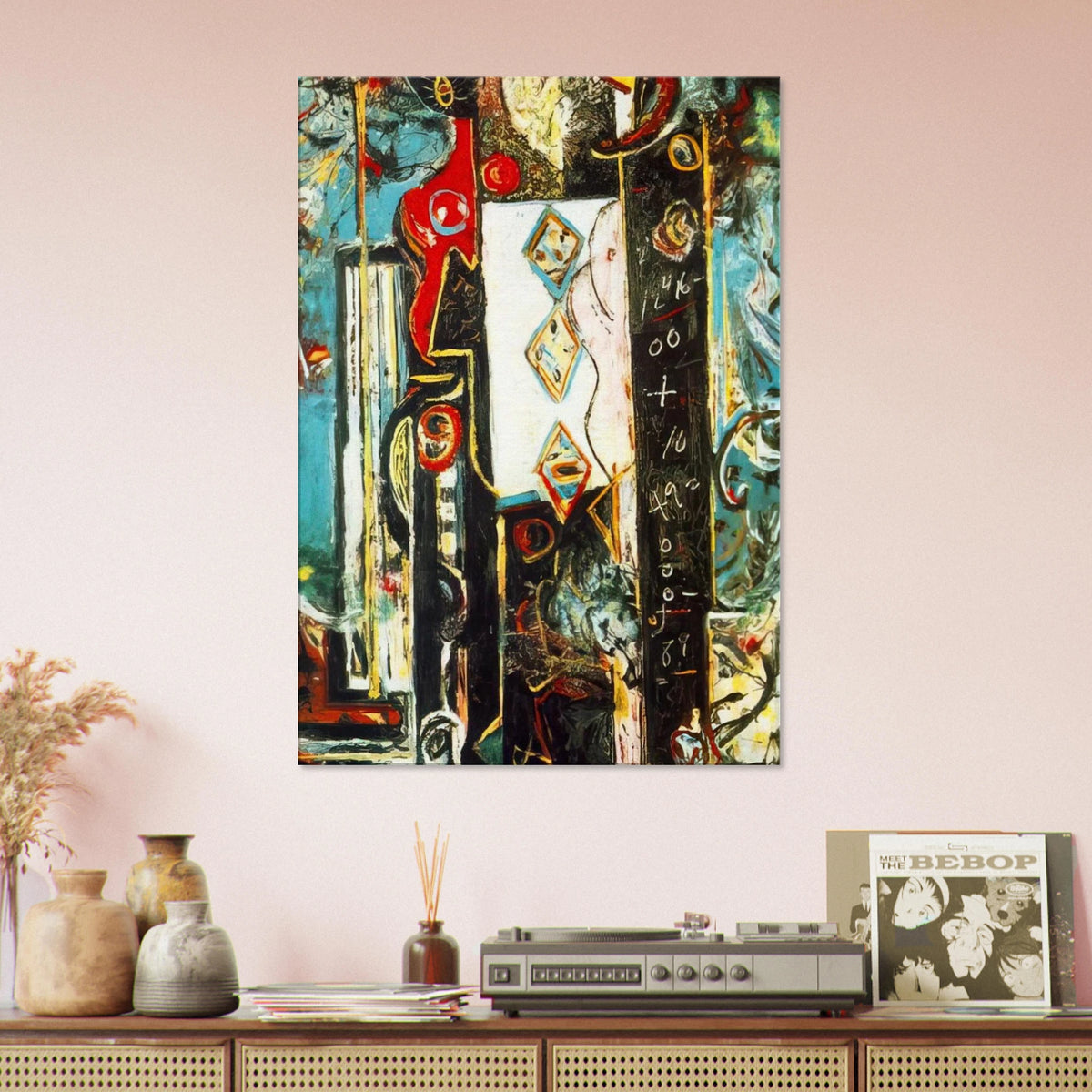 MALE AND FEMALE Canvas | Jackson Pollock Canvas | Jackson Pollock Store