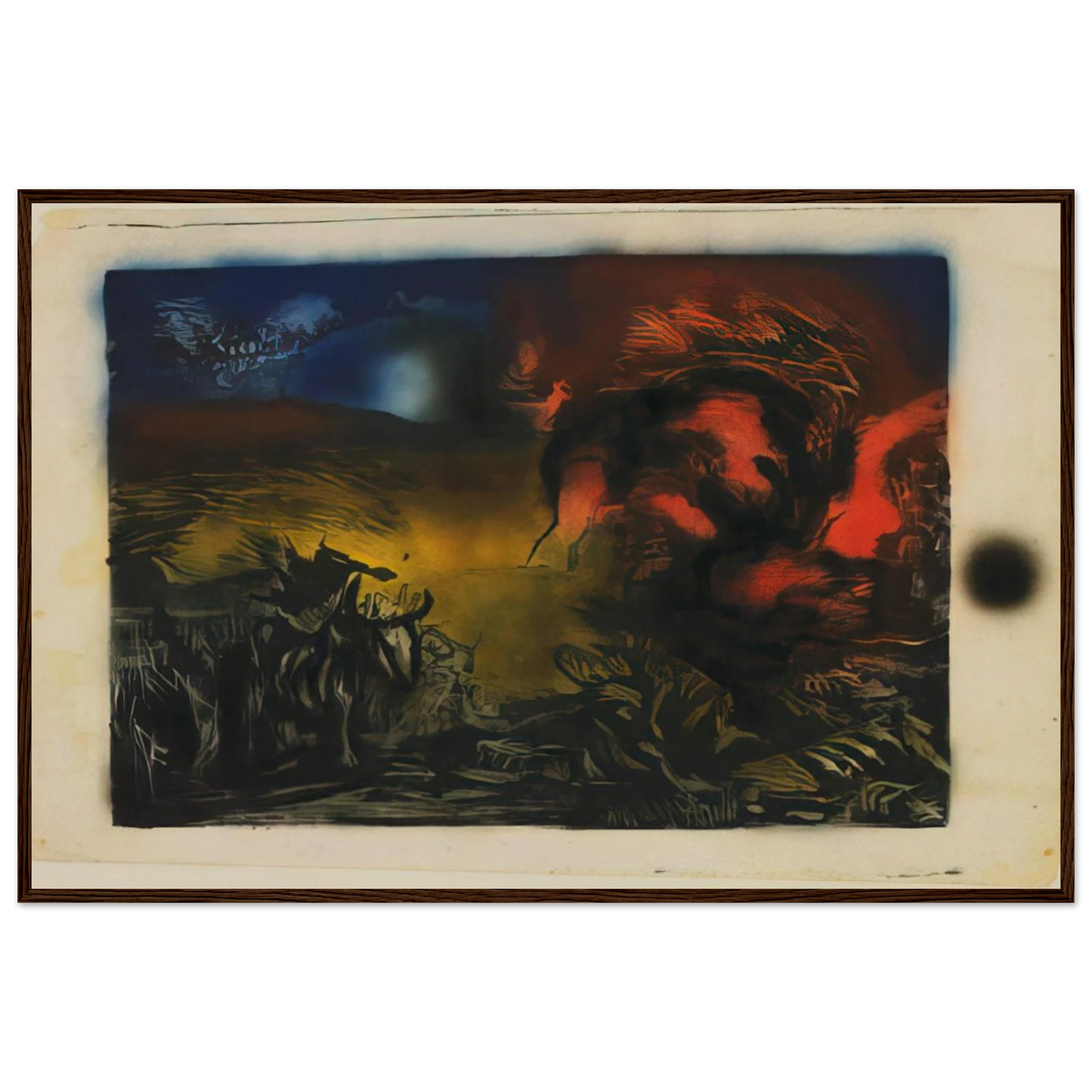 LANDSCAPE WITH STEER 1937 Framed Poster | Jackson Pollock Framed Prints Wall Art | Jackson Pollock Store