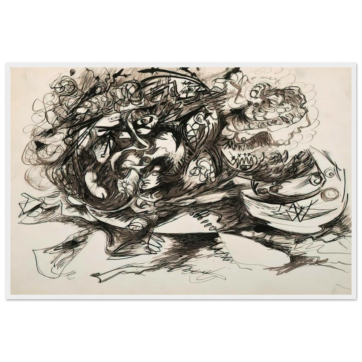UNTITLED O CONNOR THAW 771 Framed Poster | Jackson Pollock Framed Prints Wall Art | Jackson Pollock Store