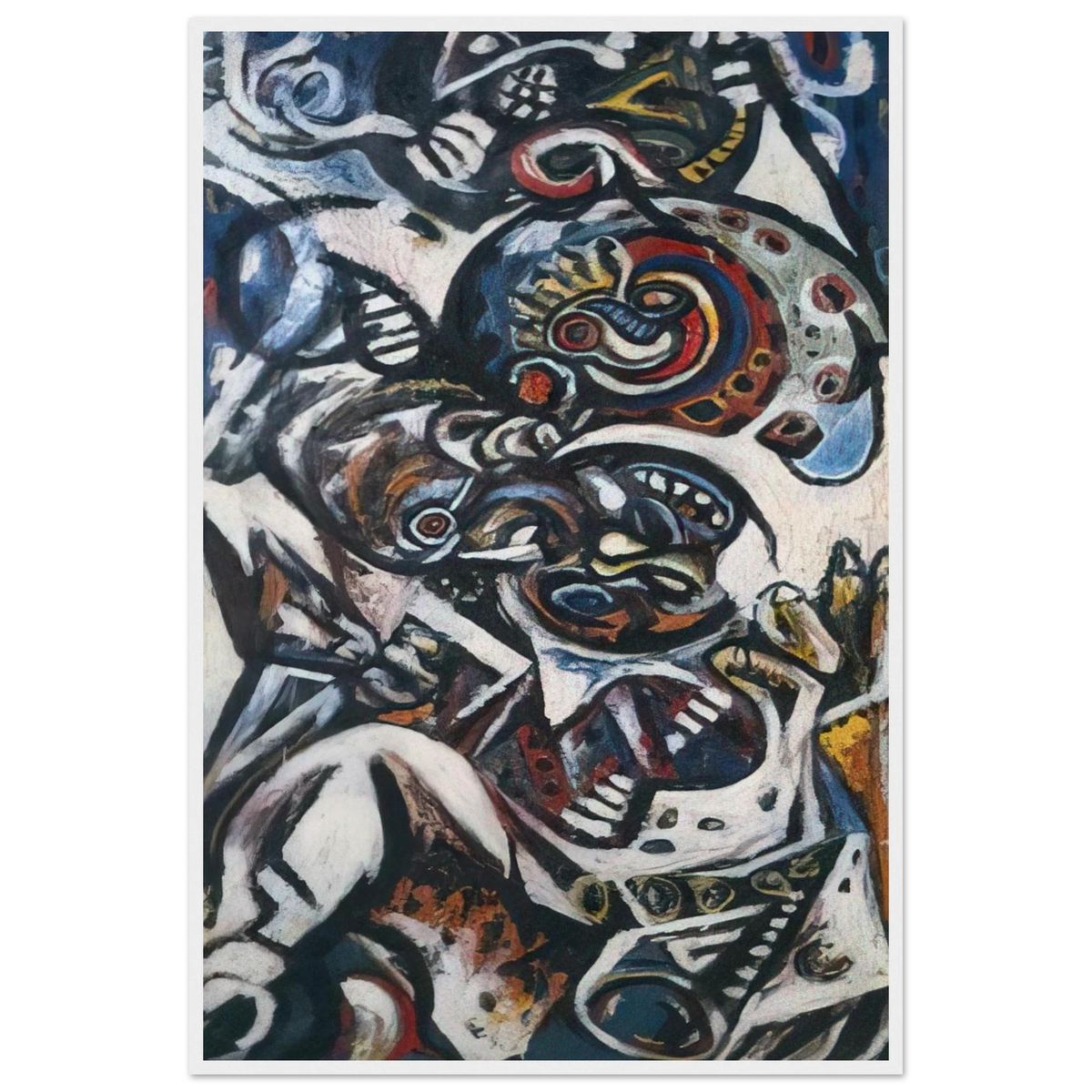 BIRTH Framed Poster | Jackson Pollock Framed Prints Wall Art | Jackson Pollock Store