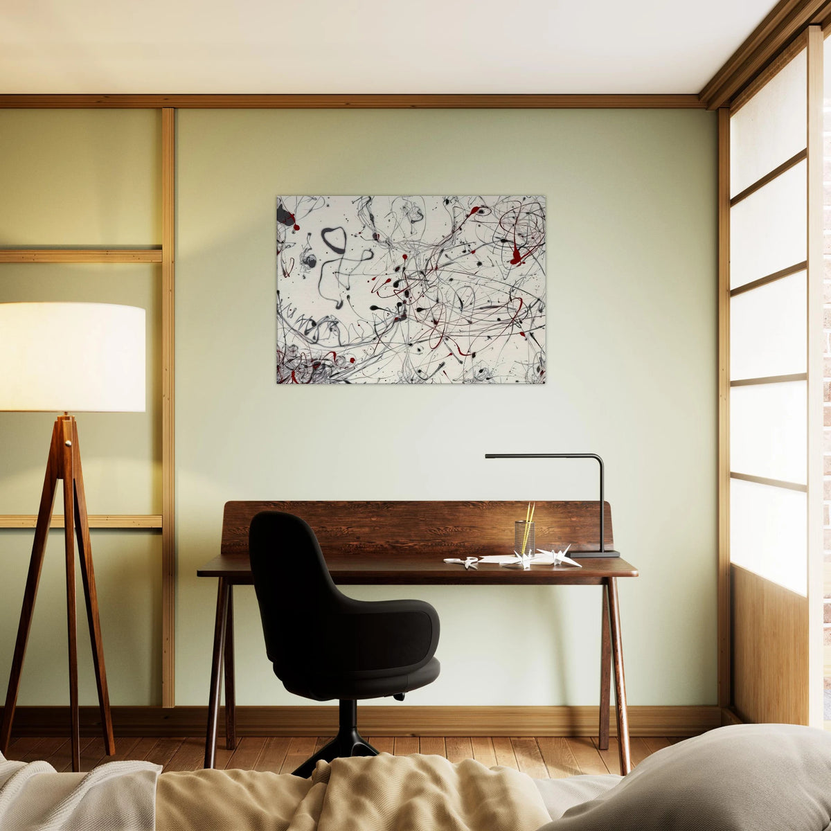 NUMBER 4 GRAY AND RED 1948 Canvas | Jackson Pollock Canvas | Jackson Pollock Store