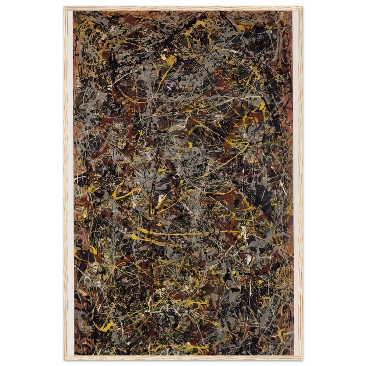 NUMBER 5 1948 1 Framed Poster | Jackson Pollock Framed Prints Wall Art | Jackson Pollock Store