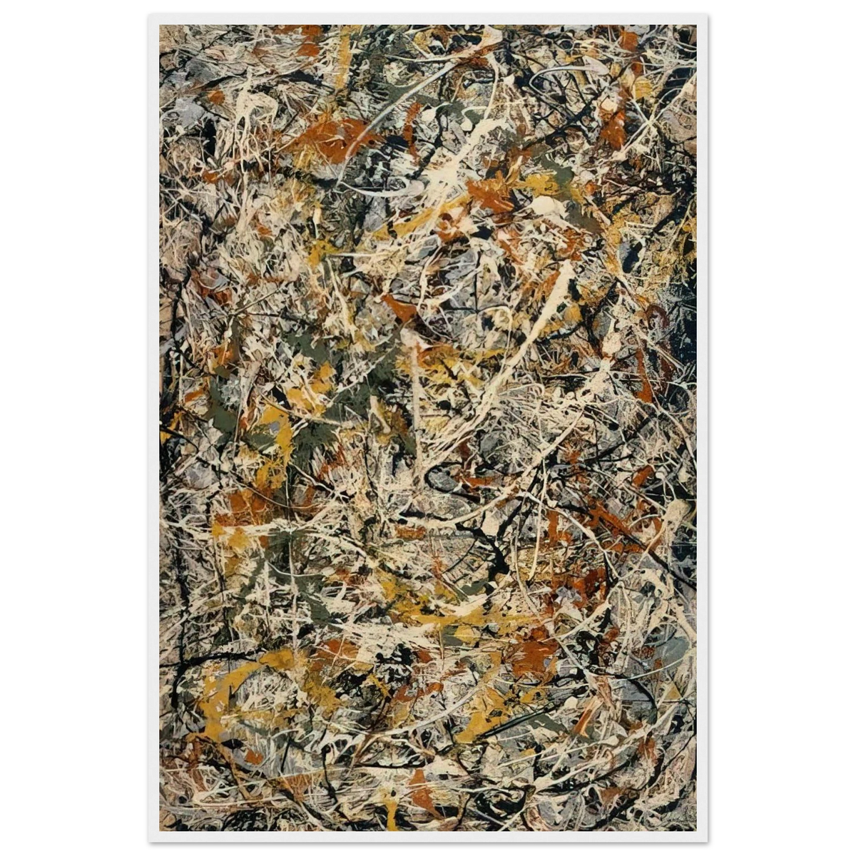 NUMBER 3 1 Framed Poster | Jackson Pollock Framed Prints Wall Art | Jackson Pollock Store