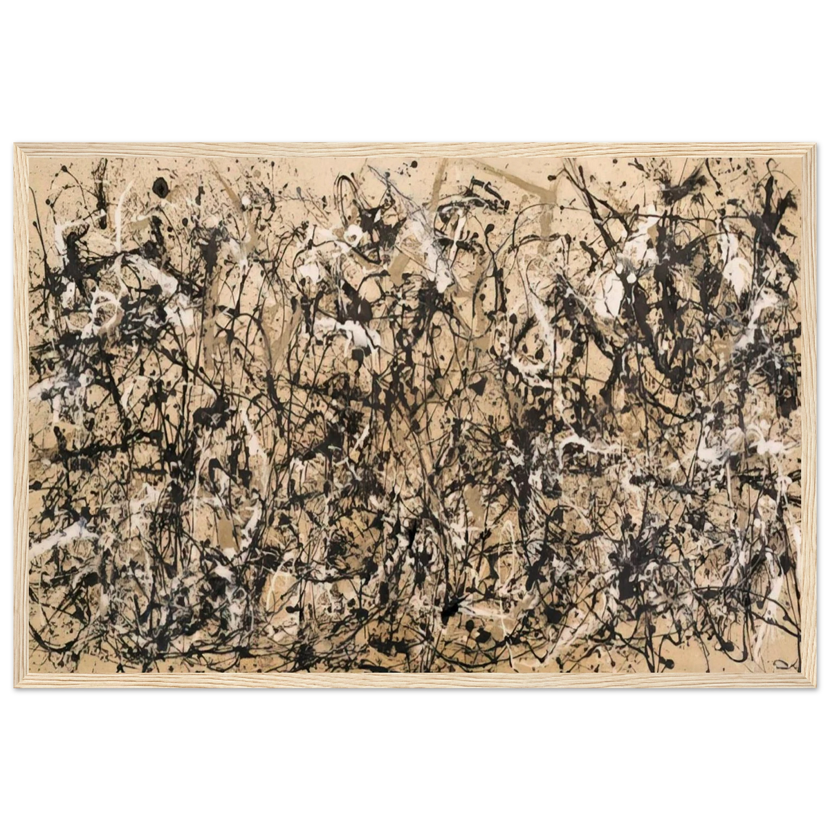 AUTUMN RHYTHM NUMBER 30 1950 Framed Poster | Jackson Pollock Framed Prints Wall Art | Jackson Pollock Store