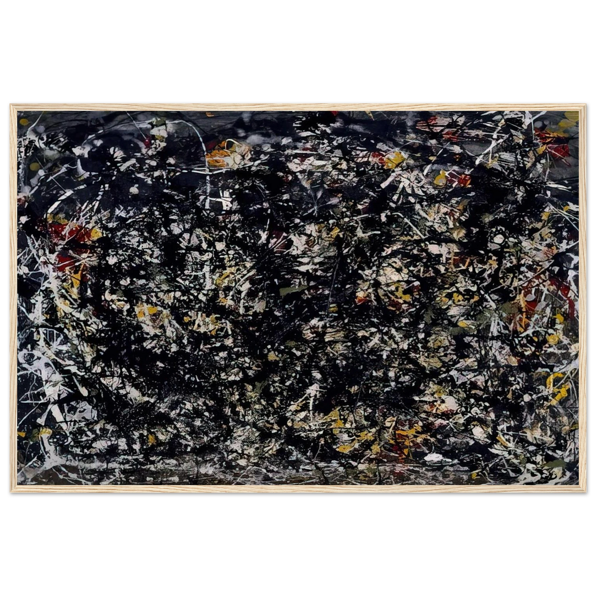 NUMBER 6 1949 Framed Poster | Jackson Pollock Framed Prints Wall Art | Jackson Pollock Store