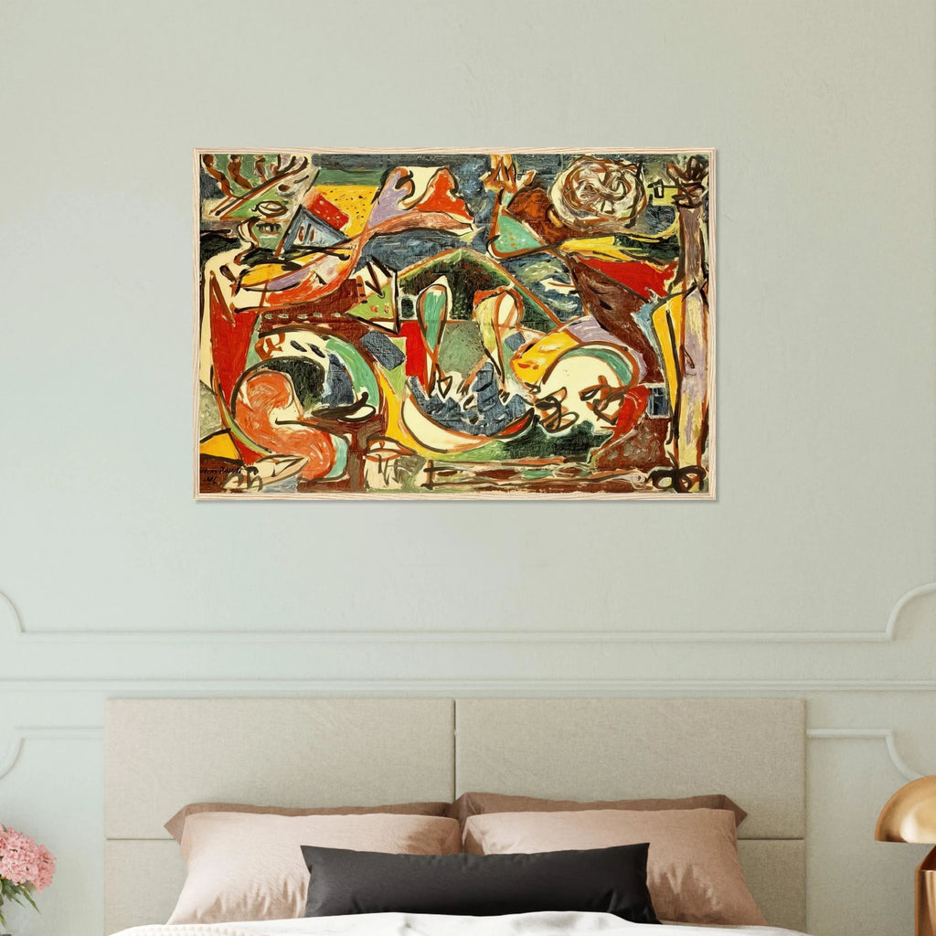 THE KEY Framed Poster | Jackson Pollock Framed Prints Wall Art | Jackson Pollock Store