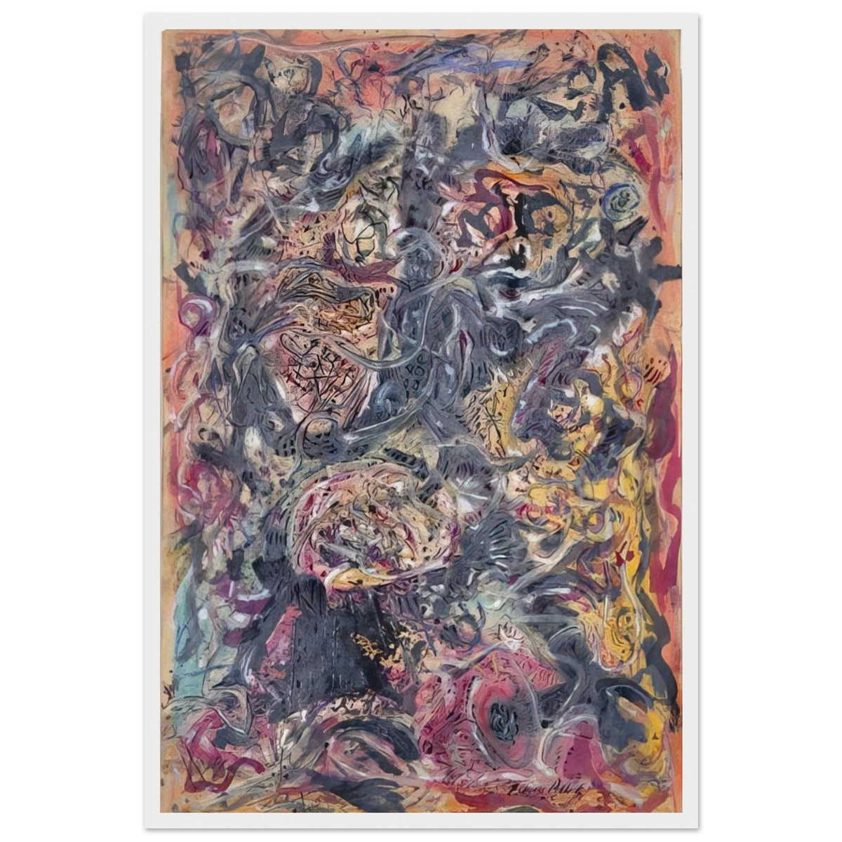 PATTERN Framed Poster | Jackson Pollock Framed Prints Wall Art | Jackson Pollock Store