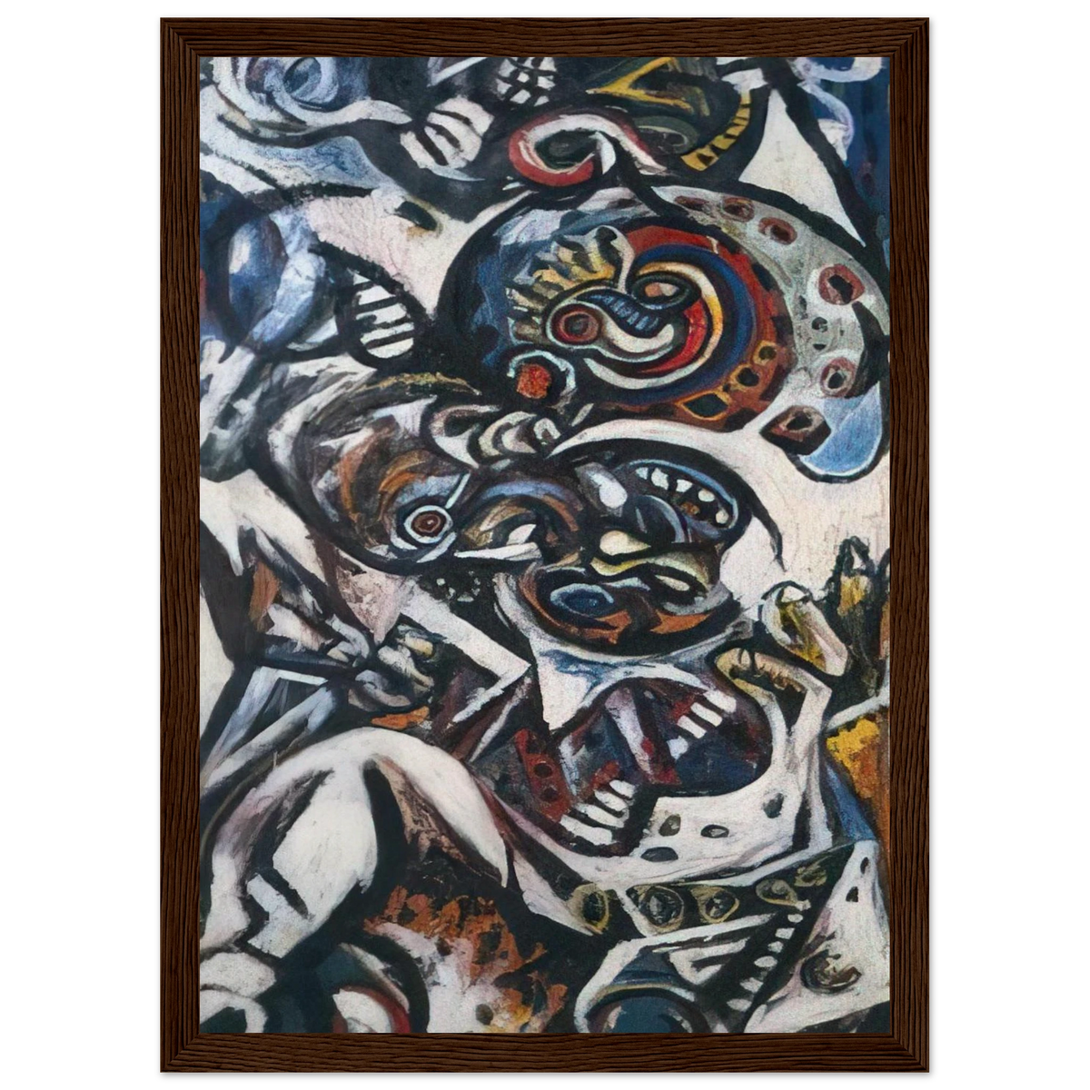 BIRTH Framed Poster | Jackson Pollock Framed Prints Wall Art | Jackson Pollock Store