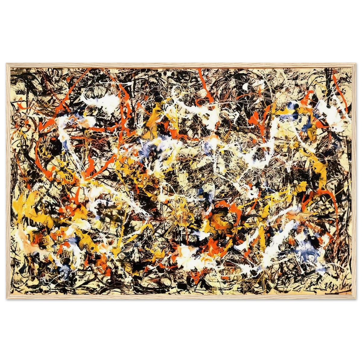 CONVERGENCE 1952 Framed Poster | Jackson Pollock Framed Prints Wall Art | Jackson Pollock Store
