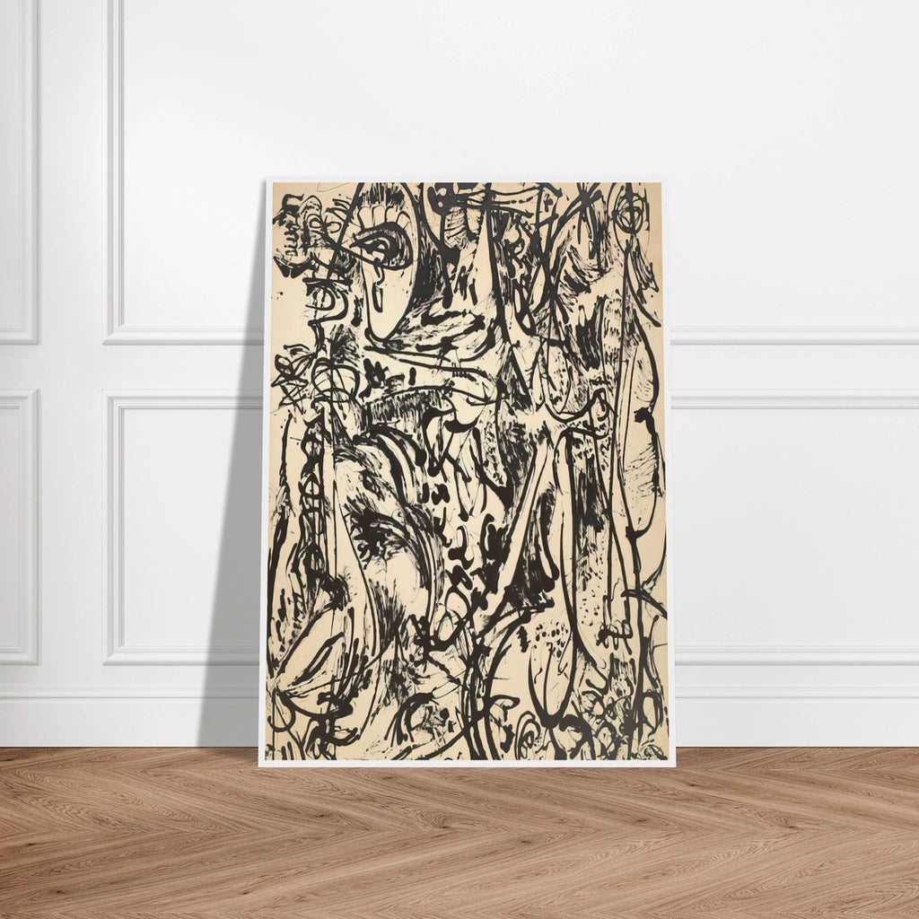 ECHO 1951 Framed Poster | Jackson Pollock Framed Prints Wall Art | Jackson Pollock Store