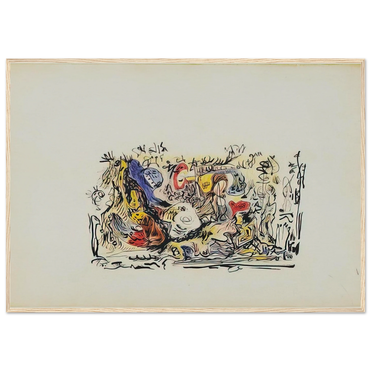 UNTITLED Framed Poster | Jackson Pollock Framed Prints Wall Art | Jackson Pollock Store