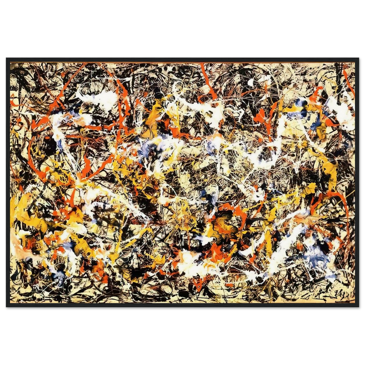 CONVERGENCE 1952 Framed Poster | Jackson Pollock Framed Prints Wall Art | Jackson Pollock Store