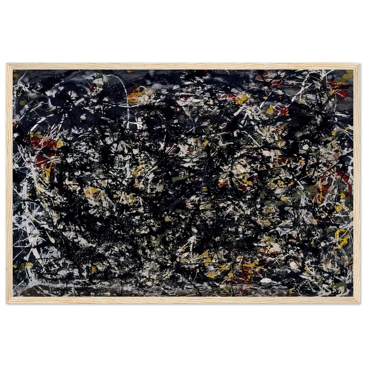 NUMBER 6 1949 Framed Poster | Jackson Pollock Framed Prints Wall Art | Jackson Pollock Store